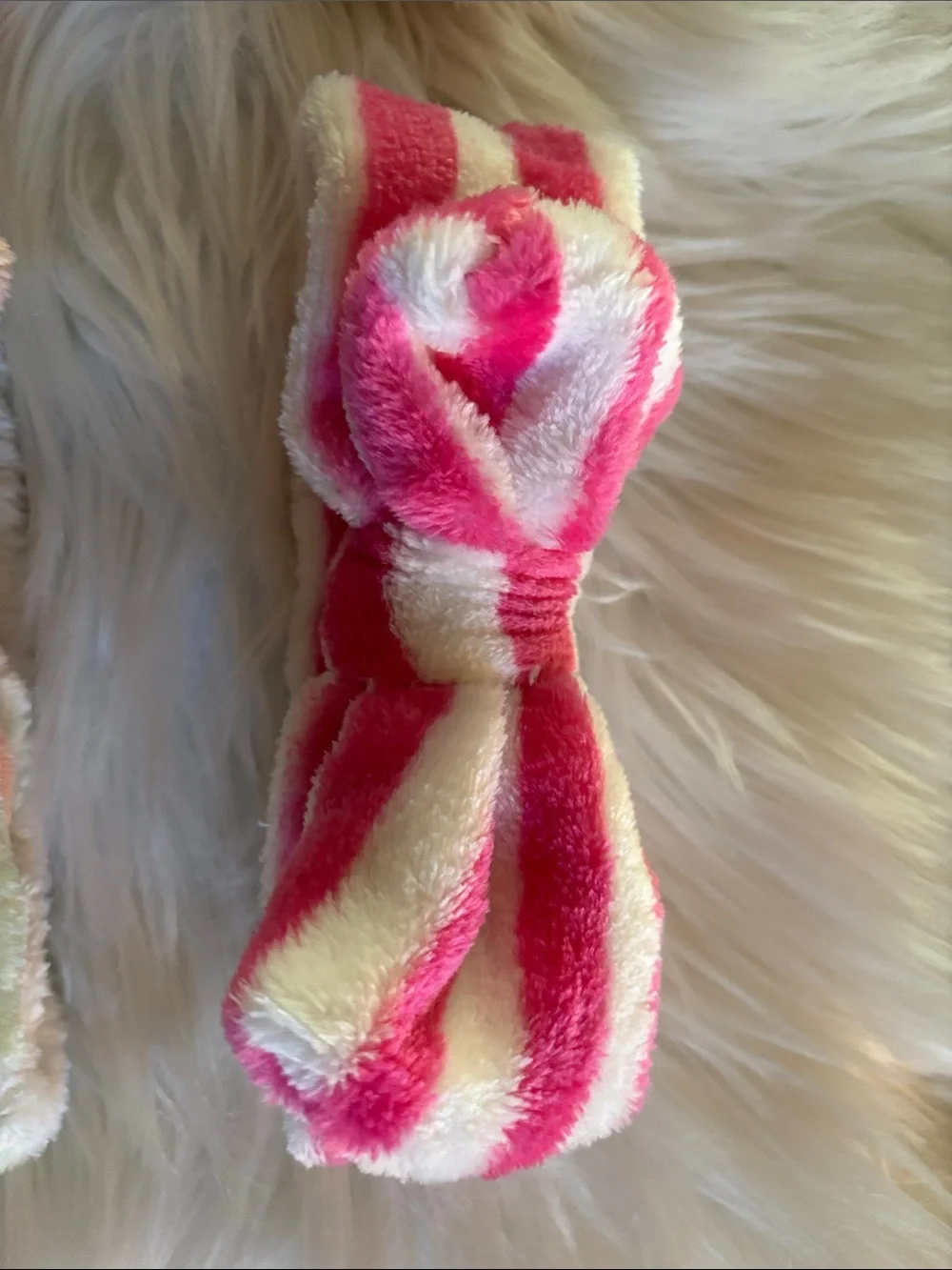 New set of 8 Multi-Colored Plush Bow Headbands.